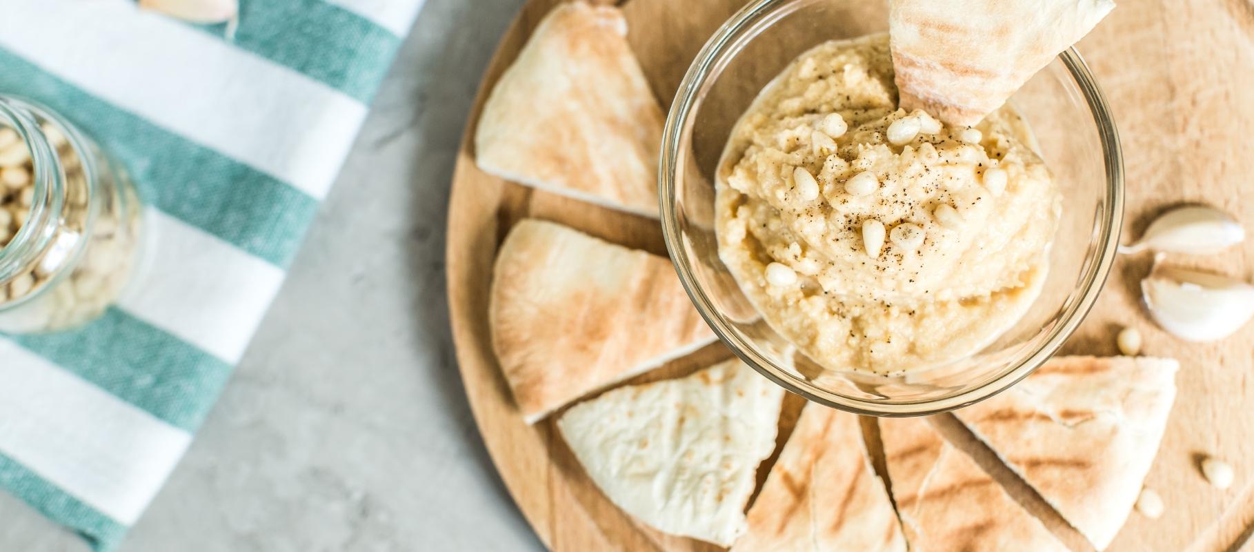 Hummus in Pitta