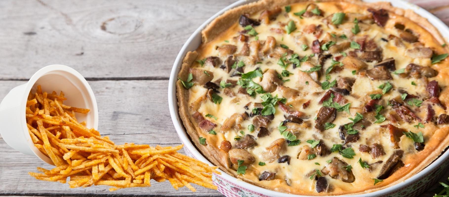 Chicken and Mushroom  with Chips