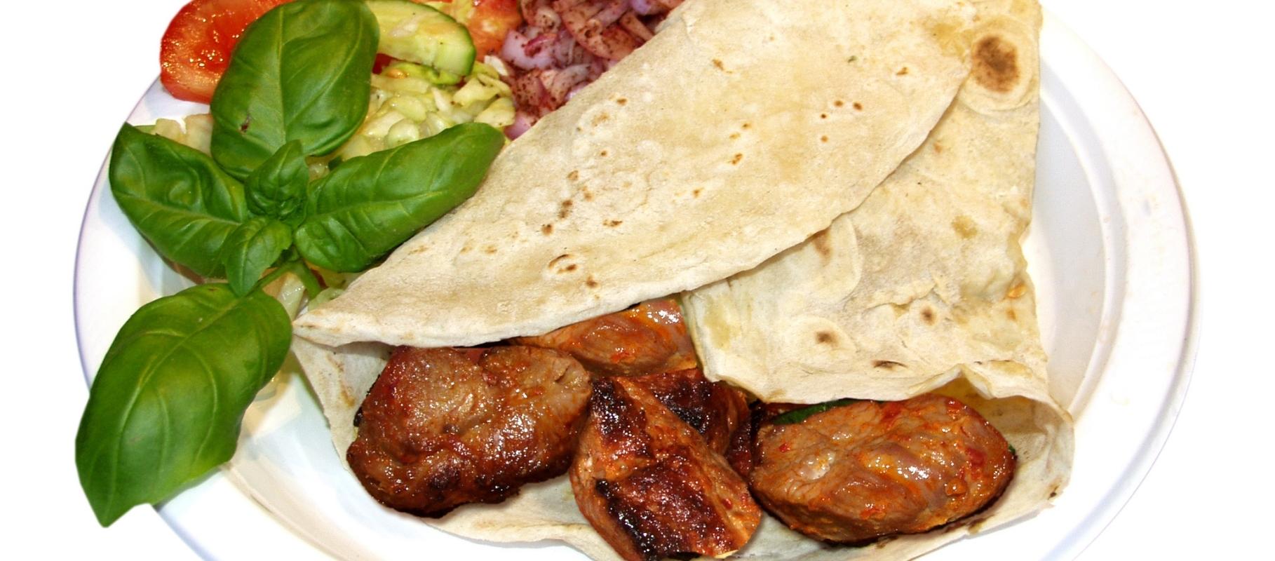 Lamb Shish Wrap