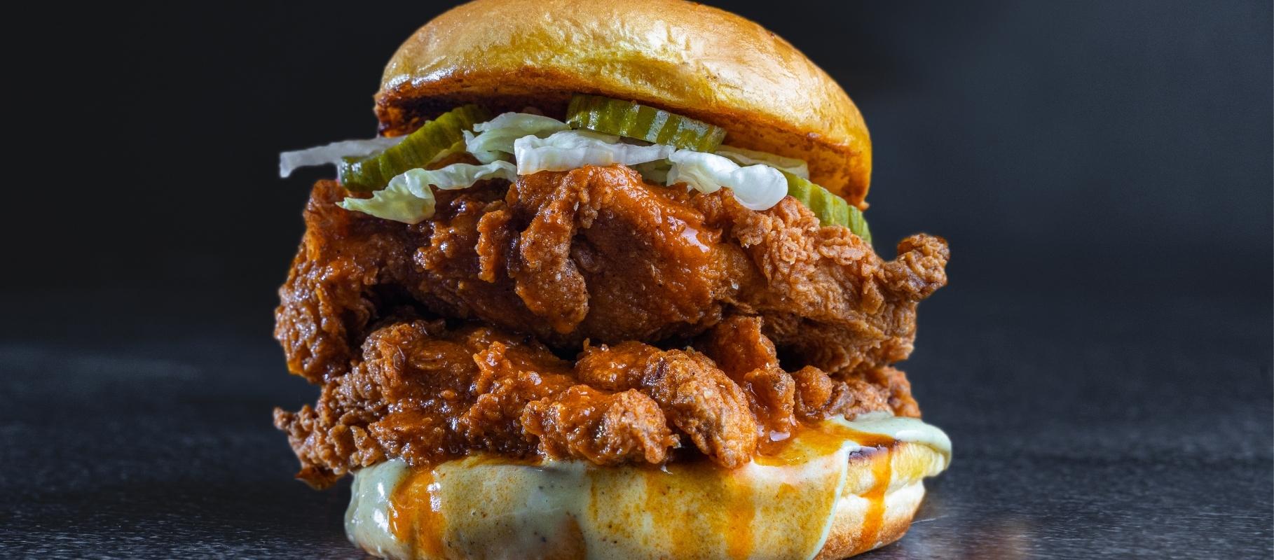 Qtr Pounder Chicken Burger with Hash Brown