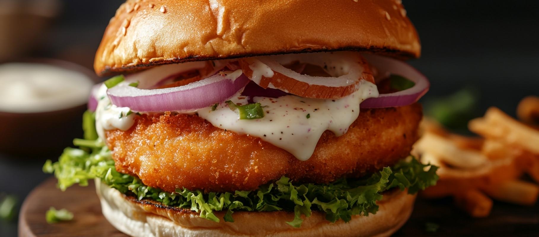 Half Pounder Chicken Burger with Hash Brown