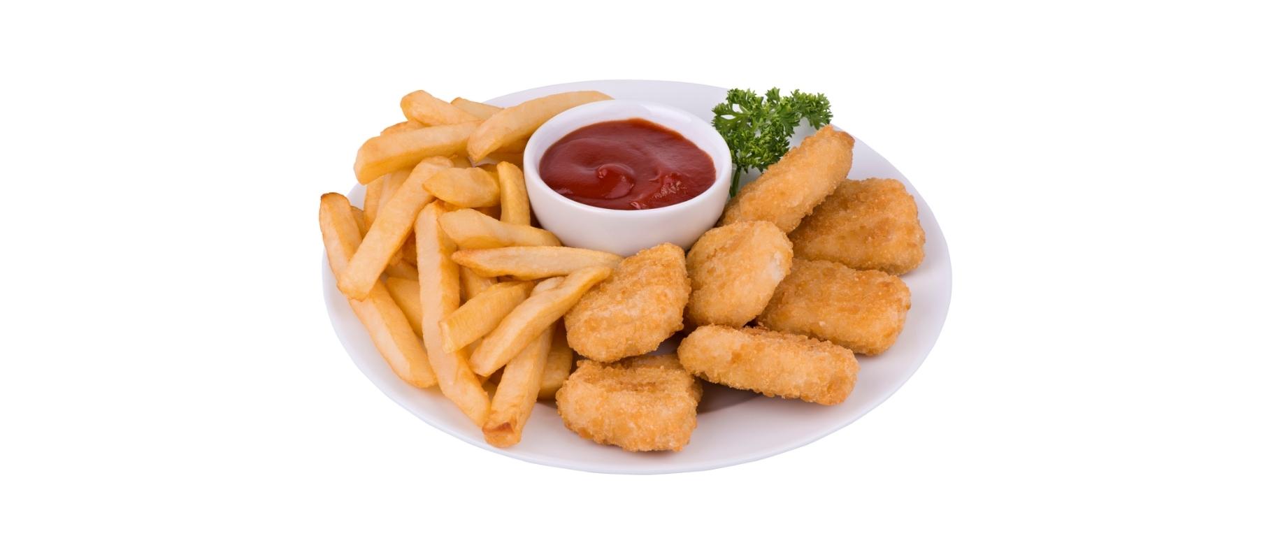 12 Pcs Chicken Nuggets with Chips